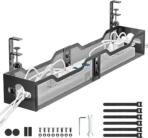 Litwaro 25" No-Drill Cable Management Tray